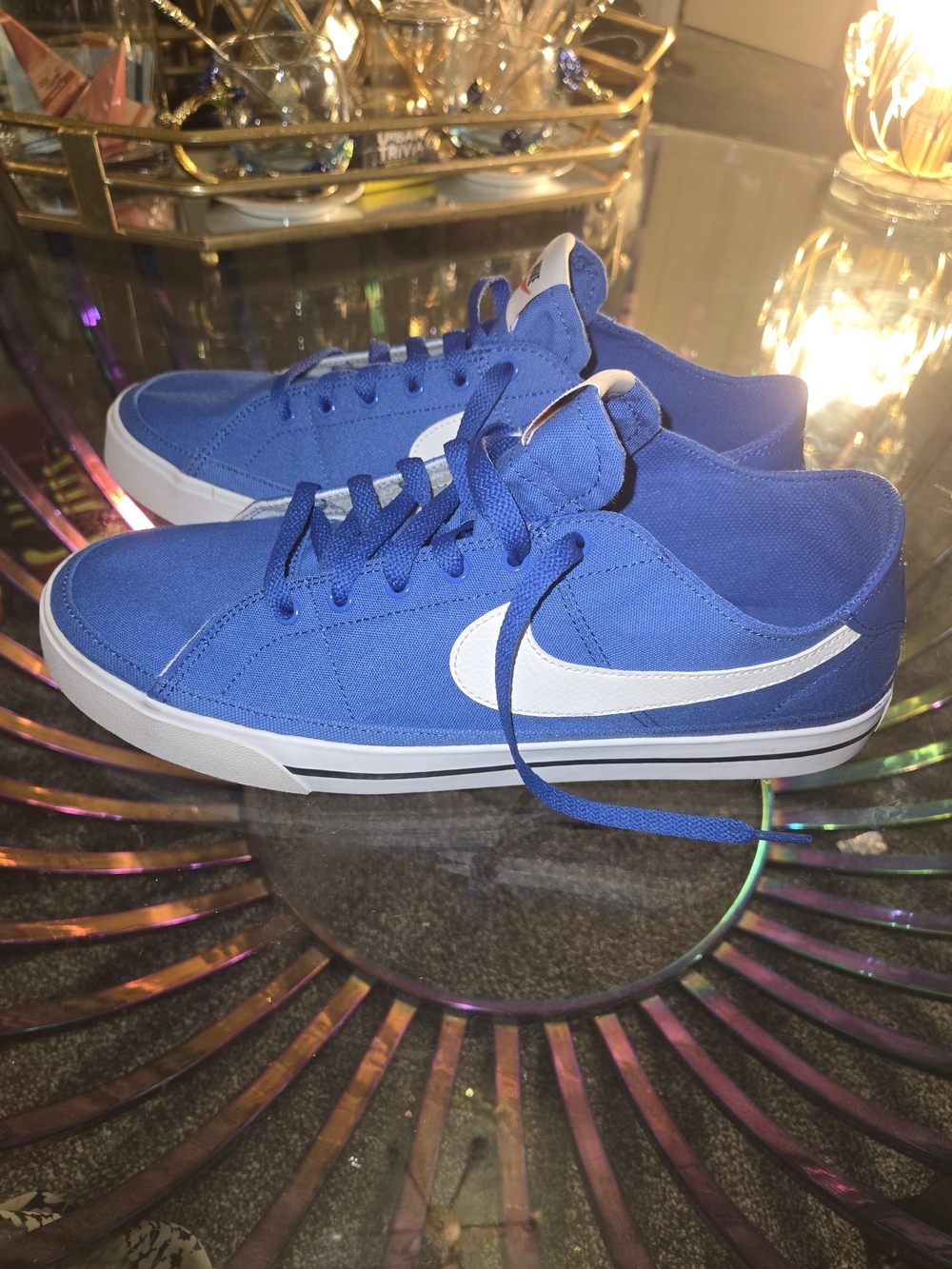 Nike Court Legacy Canvas 'Game Royal' low-top lifestyle sneakers Men Size 12 - Picture 4 of 10